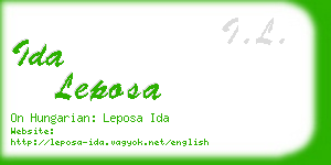 ida leposa business card